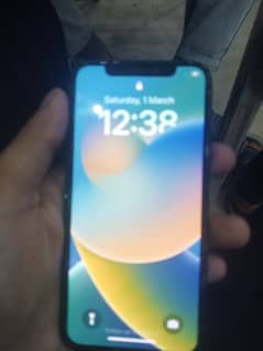 i phone X noon PATA 64 GB back Glass crack hai