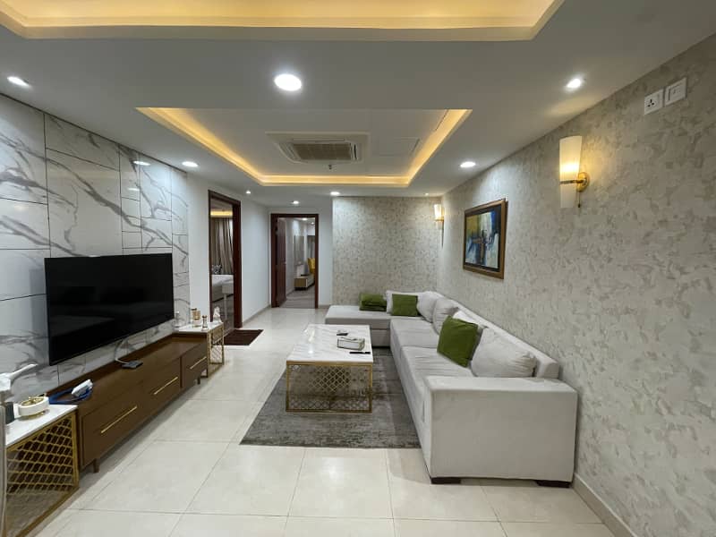 Luxury 2 Bed Fully Furnished Apartment Availabel For Rent At The Top Of Location Gold Crest Mall DHA Phase 4 3