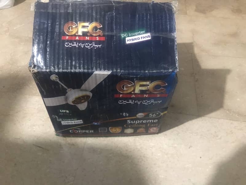 gfc and starco new ac dc fans 10 days used 5