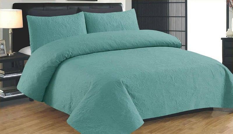 3pcs cotton plain Bedspread, WhatsApp (03145156658) 1