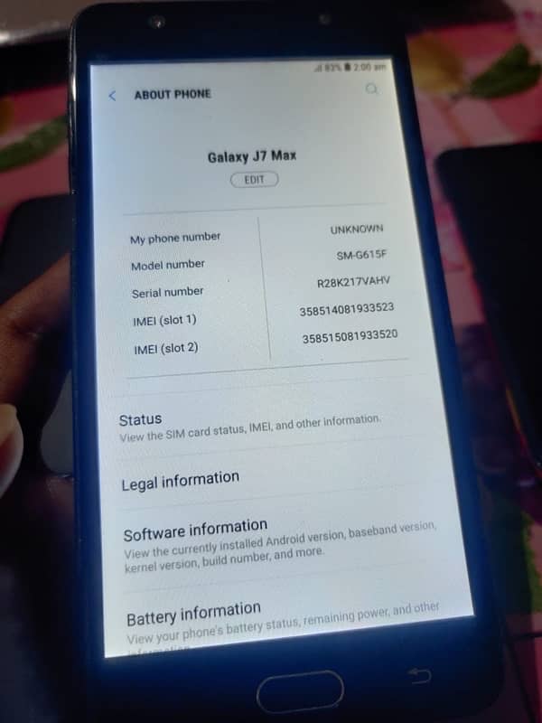 Samsung J7 Max Dual sim PTA Approved 2