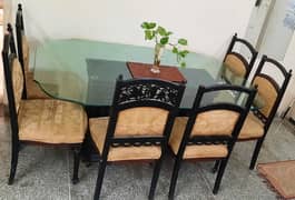 Dining table with 6 chairs