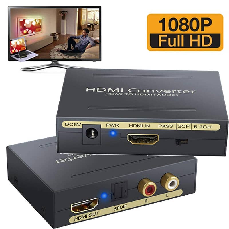 HDMI to HDMI+Optical Toslink SPDIF+Audio, HDMI Audio Extractor, 13