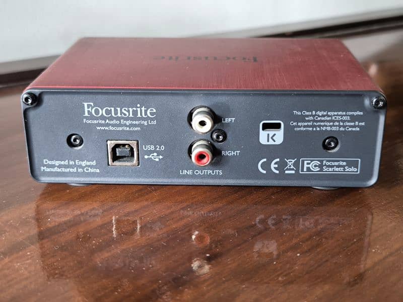 focusrite Scarlett Solo 1st Gen 3