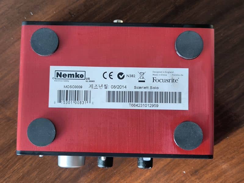 focusrite Scarlett Solo 1st Gen 5