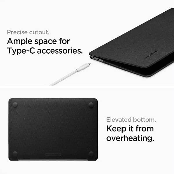 Spigen Thin Fit Case for MacBook Air 13 inch - Black 2