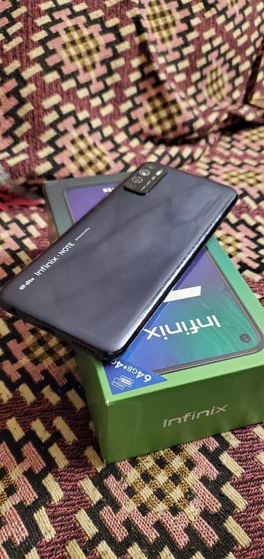 Infinix 7 note lite with box 4gb ram 64 rom 6