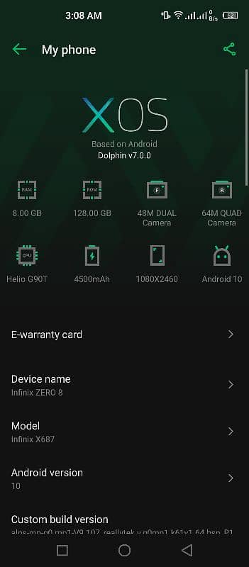 Infinix Zero8 (8Gb Ram,128Gb Rom) 4