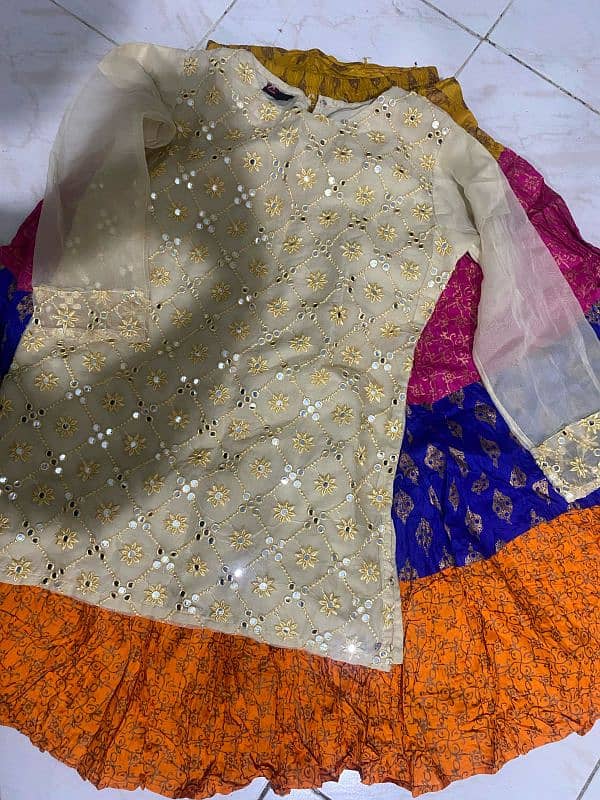 choli sharara medium size aur Large size frocks 1