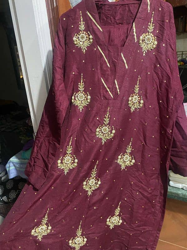 choli sharara medium size aur Large size frocks 10