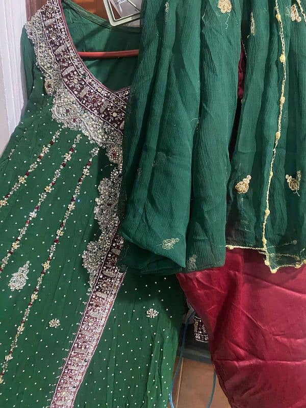 choli sharara medium size aur Large size frocks 15