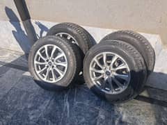 Alloy rims tyre set 16": for sale