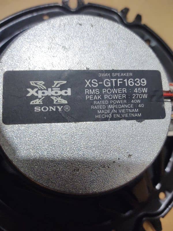 Original Imported Branded Vietnam Sony Xplod door Component speakers 10