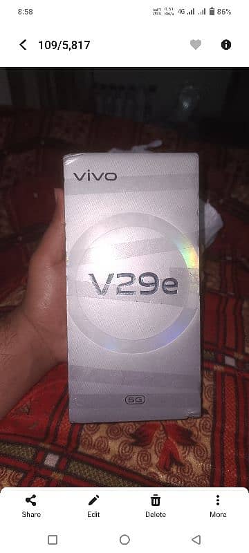 Vivo V29e 5g 16/256 0