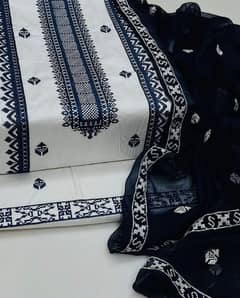 EMBROIDERED 3 pc suits cash on delivery