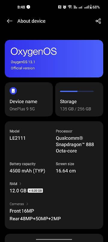 OnePlus 9 12/256Gb 4