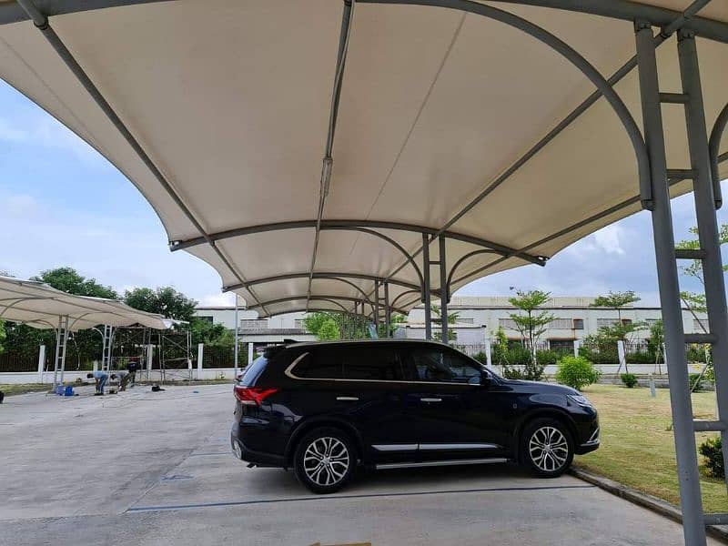 Best Parking design shades in Pakistan, Pvc pole parking, Car shades 3