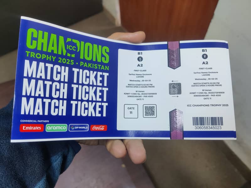 Tickets for 5.03. 25 3