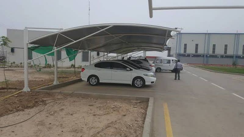 New Parking structures - Outdoor house parking - Pvc Shade - Cafe roof 7