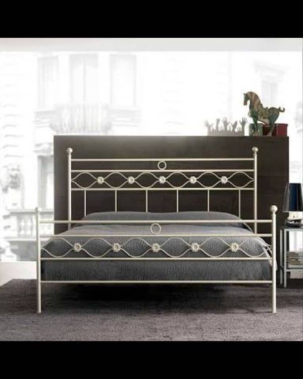 Iron bed / iron bed dressing side table / Double bed /Bed /  Furniture 0