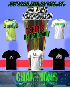 ICC Champions Trophy 2025 - T Shirts for Men & Kids