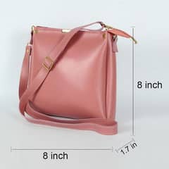 Girls Rexine plain handbags with free home delivery (COD)