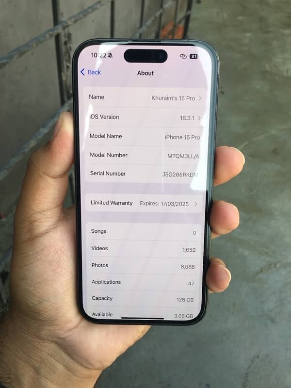 iphone 15 pro LLA FACTORY UNLOCK 6