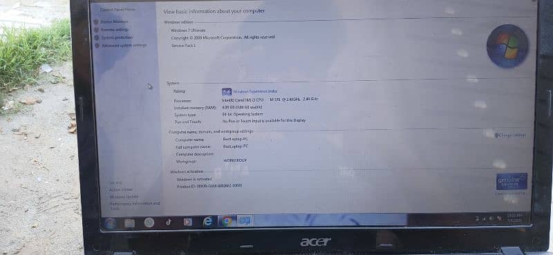 acer laptop 4 gb ram 1