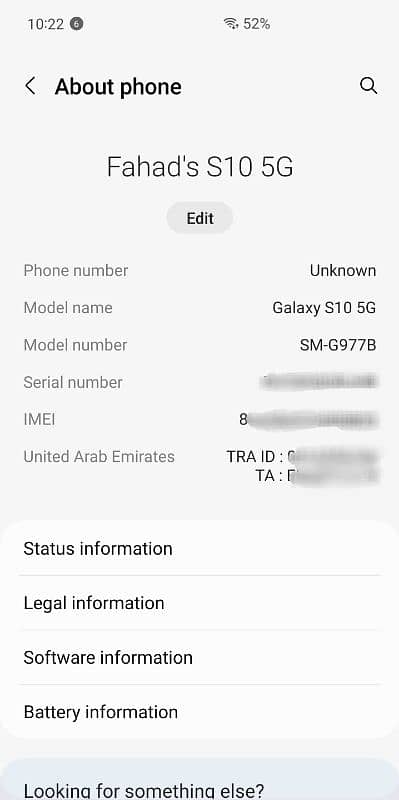 Samsung Galaxy S10 5g   (512 gb)  serious buyers only plzz 7