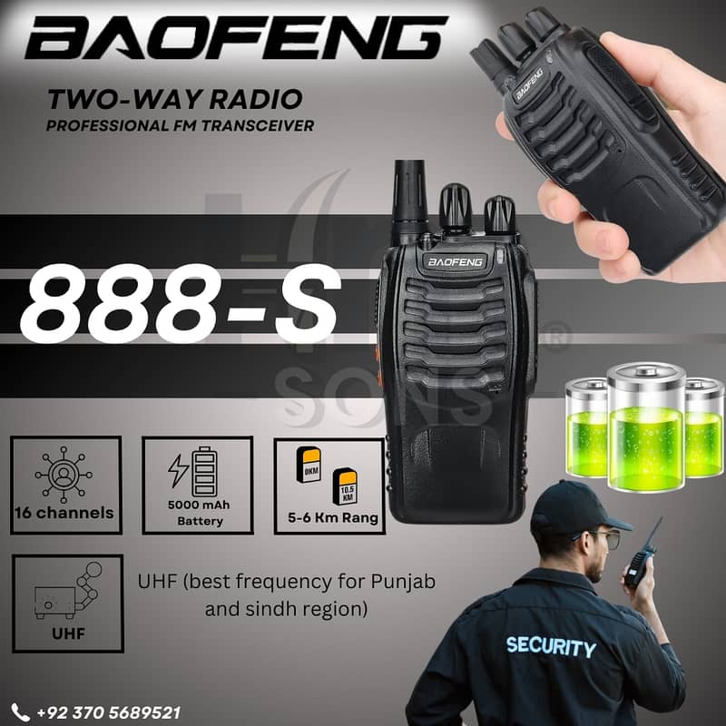 Baofeng Walkie talkie BF-888s, UV-82, UV-5R, UVT2, A58 and Base BF9500 0