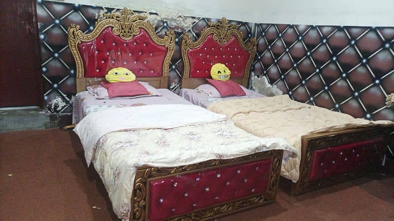 Almost new single bed set 2