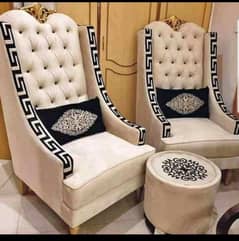 2 Chairs - Room chairs - flower chairs - Coffe chairs - chairs