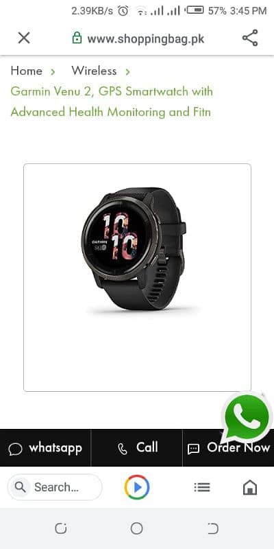 Smart watch Garmin condition 10/10 garmin venu 2 0