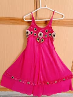 Girls Fancy Pink Maxi