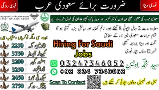 Job In saudi Arabia / Vacancies for Saudia /Company Visa / Work Permit