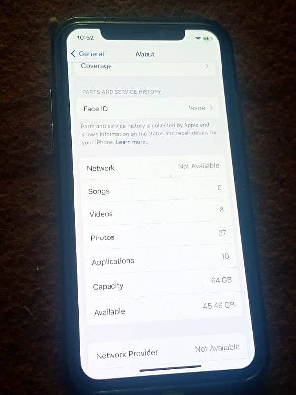 iphone X 64 GB Non PTA sale Exchange Oppo vivo Tecno Infinix redme 4