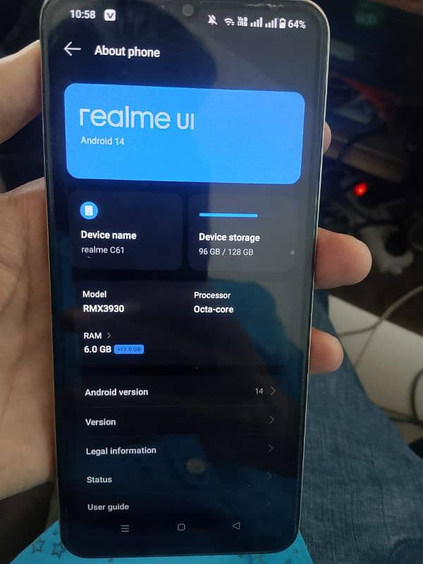 Realme c61 6+6/128 1