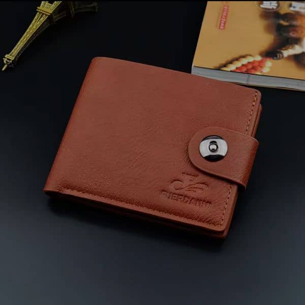 Leather zip card holder wallet for men and boys 7