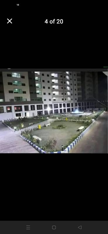 Sanober Twin Tower Brand New Luxuries Flat 3 Beds DD West Open In Gulistan e Jauhar 2