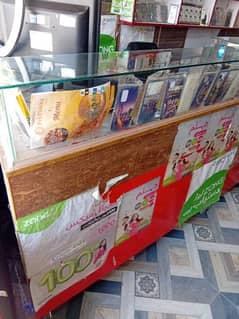 GLASS COUNTER WITH PLYWOOD DRAW COUNTER FOR SALE 03348386245