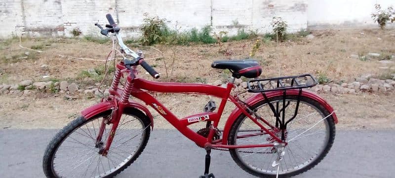 red sport bicycle 0