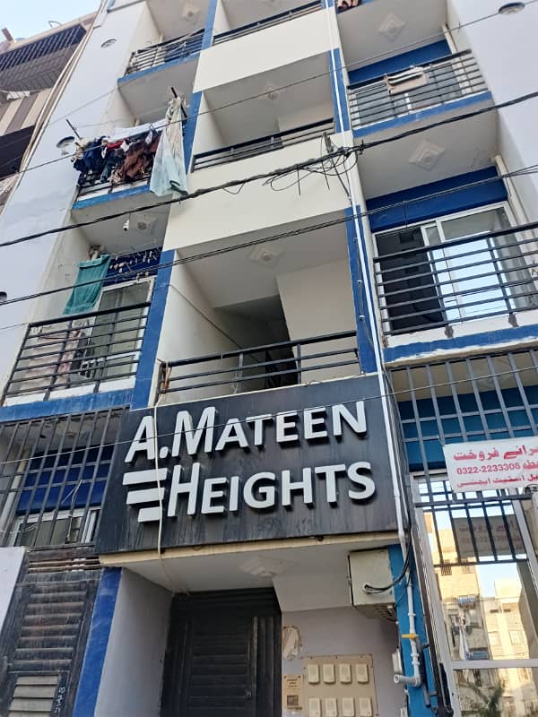 Almost new Ground flat potion for Sale west open Karachi 7