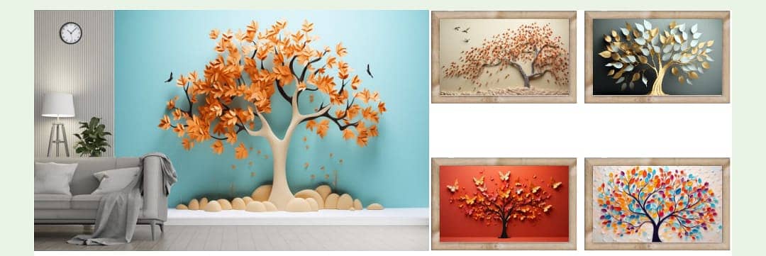 3D wall picture /Customise wall paper / Wallpaper / Canva sheet 5