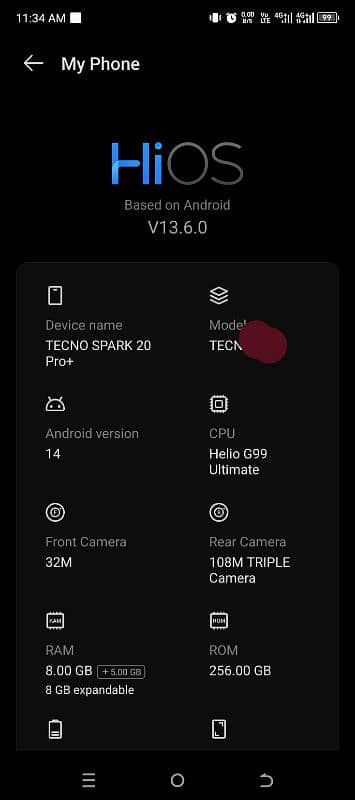 Tecno Spark 20 Pro plus 10 10 Complete Box original Charge 2