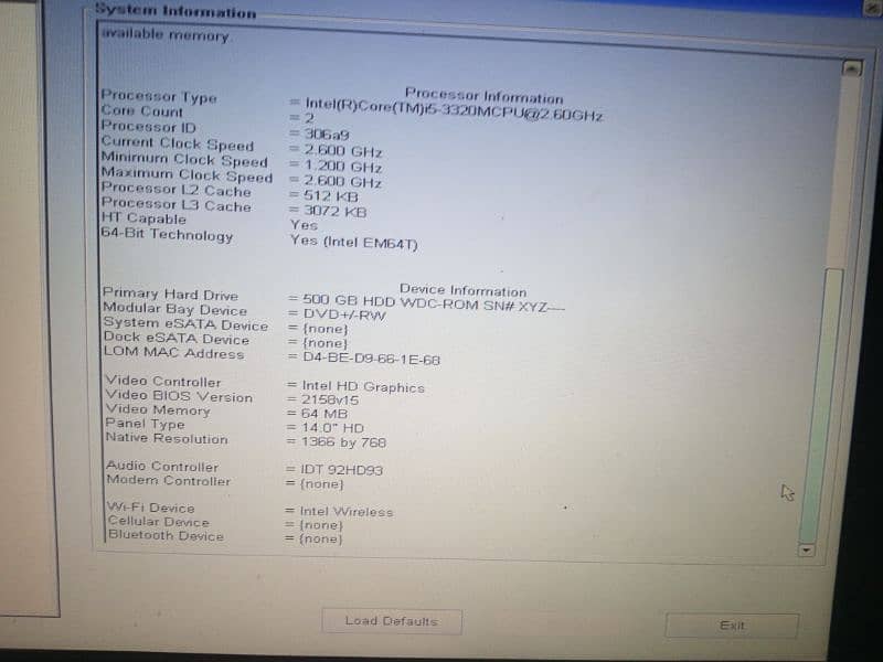 e6430/i5 3rd gn/500gb HDD/graphic card/3hr battery/90w charger/urgent$ 1