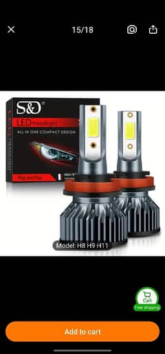 Car LED Headlight Bulbs.