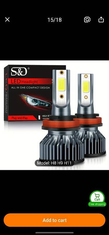 LED HEADLIGHT BULB for sale 0