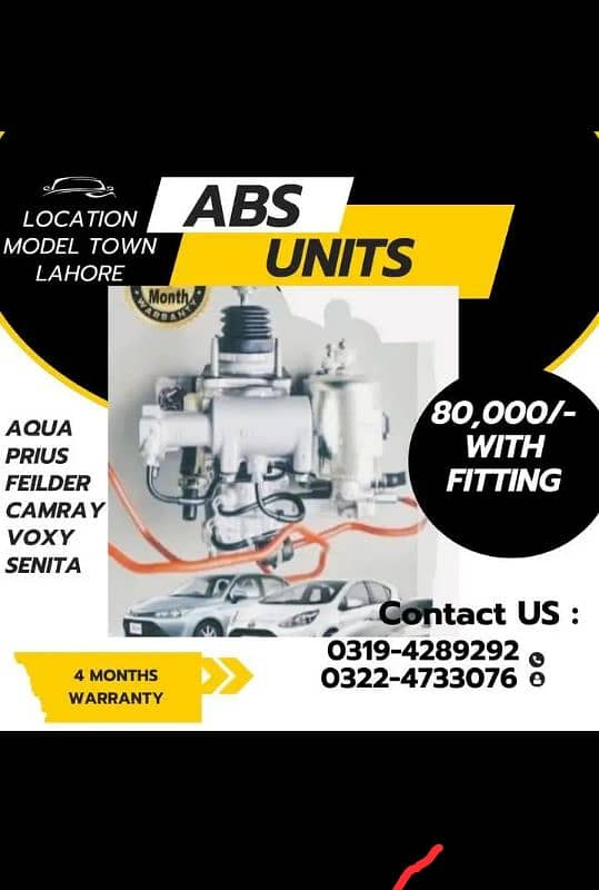 ABS unit available  Aqua Prius 0