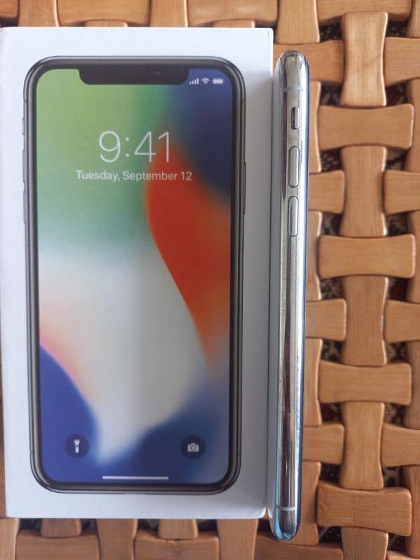 Iphone X 256 GB PTA APPROVED (WITH BOX) 3