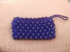 Royal Blue Crochet hand bag